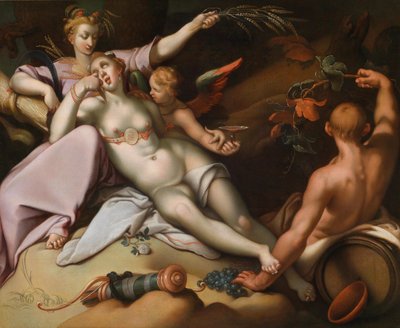 Sine Baccho et Cerere friget Venus von Abraham Bloemaert